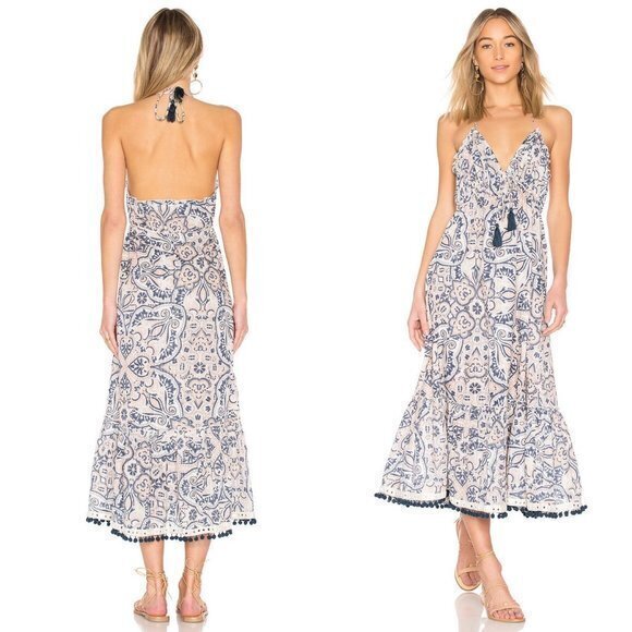 Tularosa Cecily Midi Dress In Textile Print